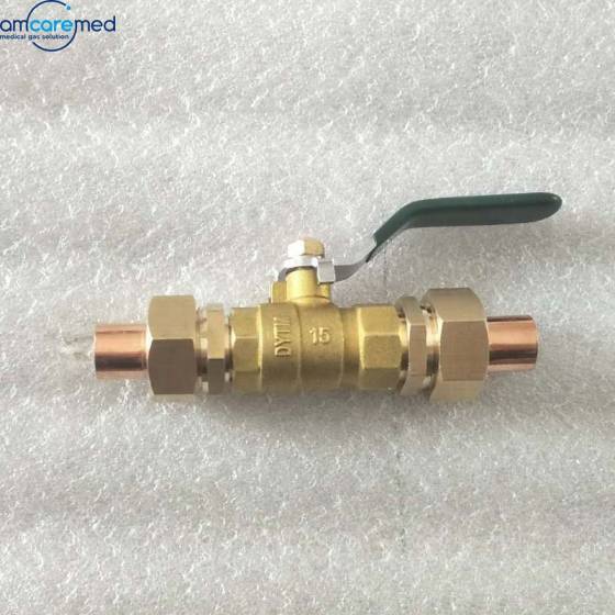 Medical Gas Line Ball Valve Isolation Valve Copper Ball Valve 15mm